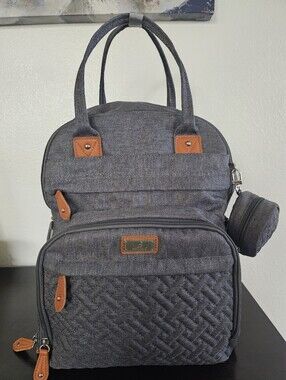 BabbleRoo Original Diaper Bag Backpack Style26L Hands Free.